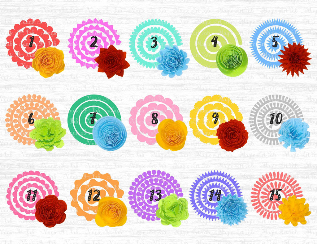 rolled flower svg free