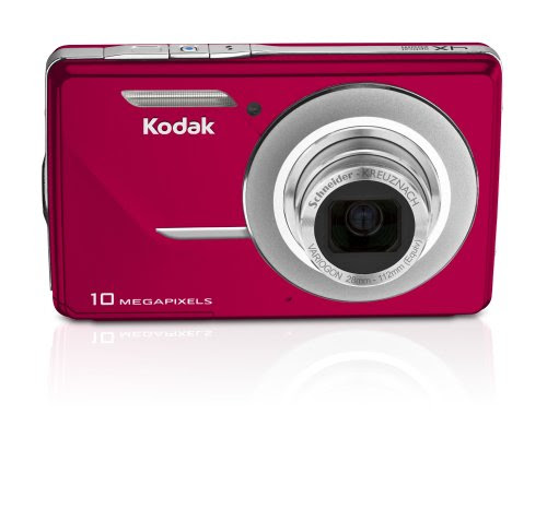 Kodak M420 Digitalkamera (10 Megapixel, 4-fach opt. Zoom, 7,6 cm (3 Zoll) Display, Bildstabilisator) rot