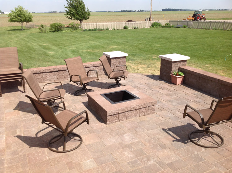 Paver for patio area under deck