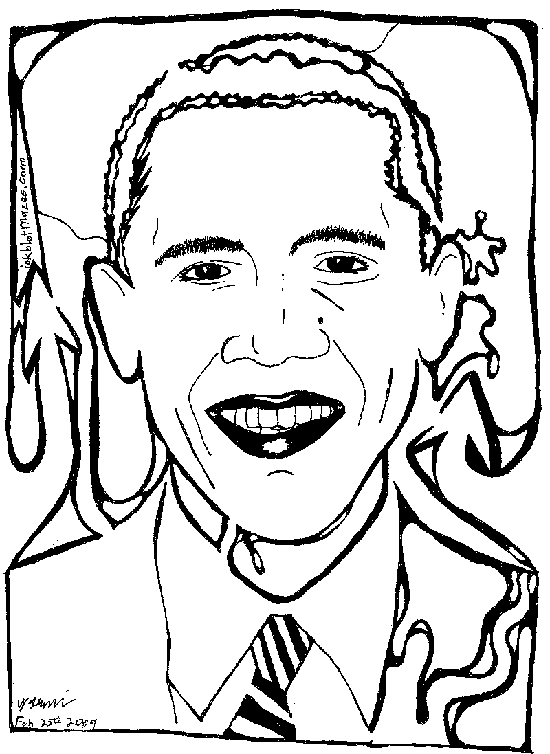 barak obama maze