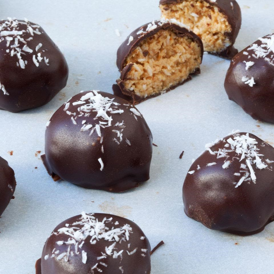 Coconut Peanut Butter Balls Recipe - EatingWell