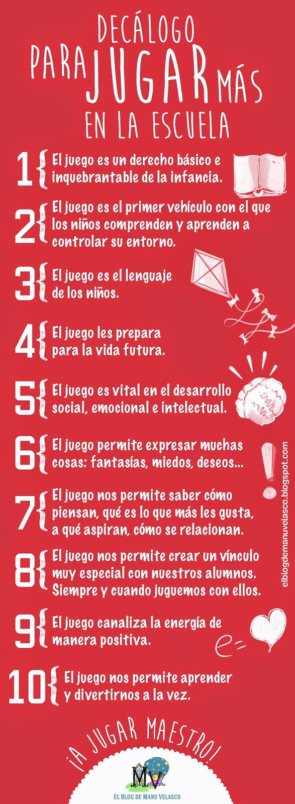 Decálogo para jugar más en la escuela