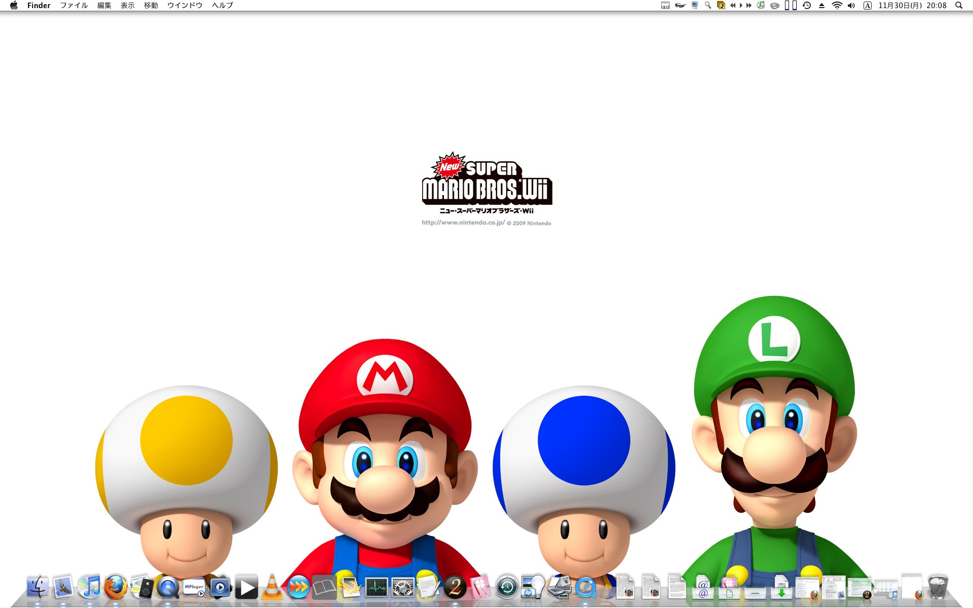Newスーパーマリオブラザーズwii壁紙 Macと任天堂のことを書いたりするぶろぐ