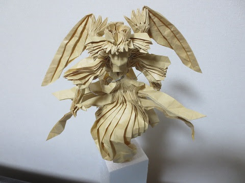 花岡パトリオット 創作折り紙 破滅の聖天使カミエル 折りあがり 旧作リメイク リハビリ作品