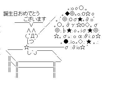 誕生日おめでとうございます