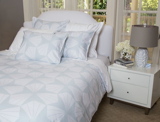 Light Blue Bedding Set, the Taylor Blue - modern - duvet covers ...