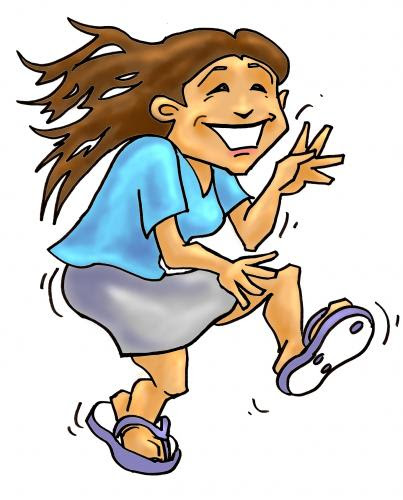 Cartoon: Dancing girl (medium) people dancing cartoon. Cartoon: Dancing girl (medium)