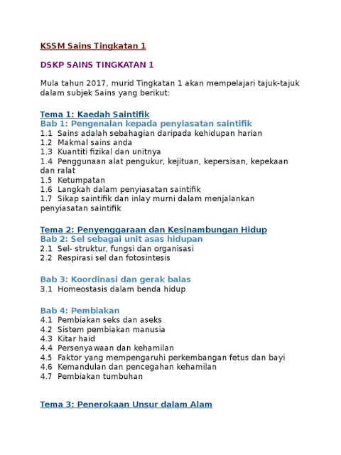 folio sains tingkatan 1 2018