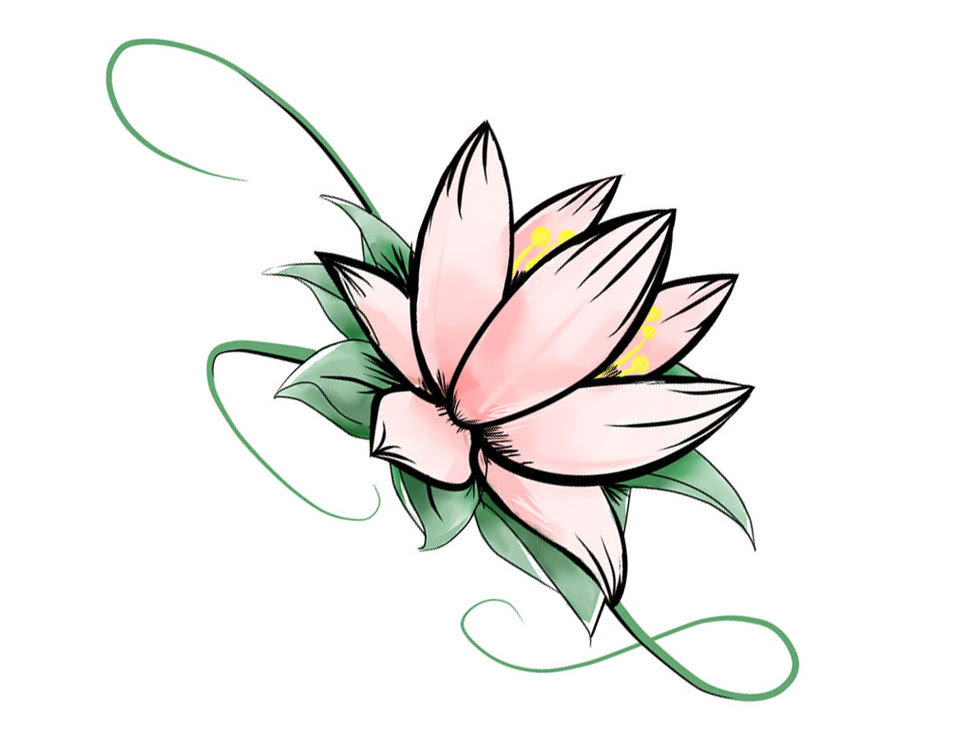 Lotus Flower Sketch ClipArt Best