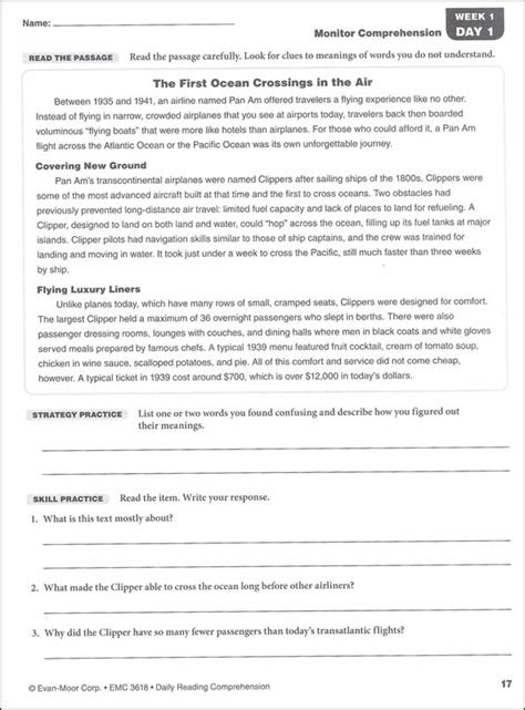 You can find an assortment of printable reading wo. daily reading comprehension grade 8 evan moor 9781629384818