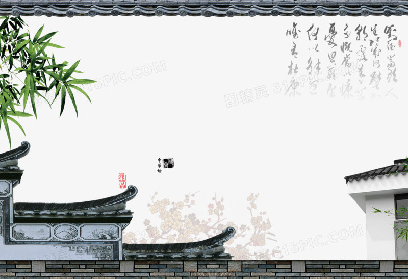 中国风中华坊背景素材图片免费下载 Png素材 编号z09i59o0z 图精灵