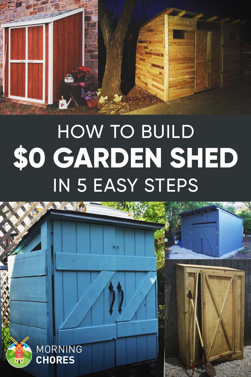 How To Build a Free Garden Storage Shed (+ 8 More Inexpensive Ideas)