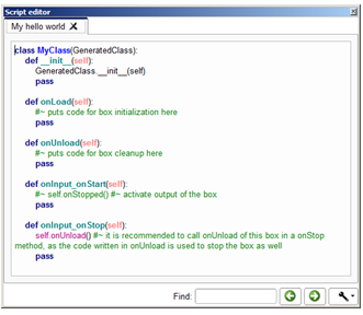  Hello  World  2 using Python in Choregraphe NAO Software 