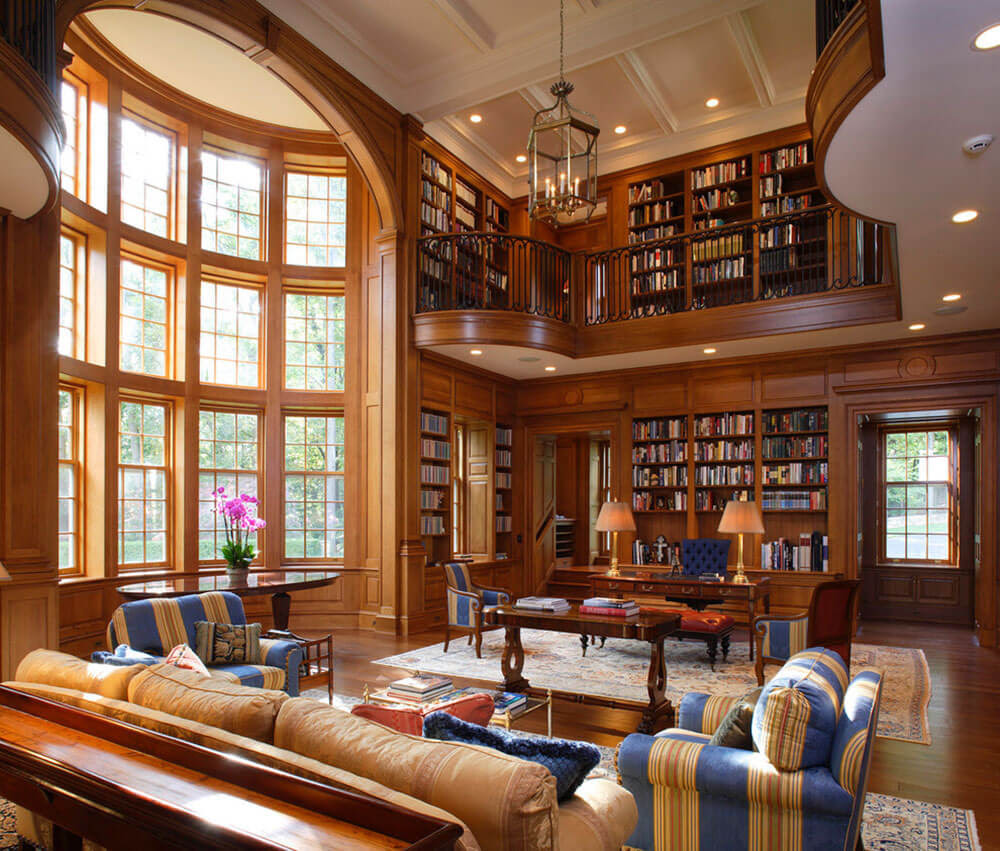 27 Lavish Design Ideas For Home Library Around The World