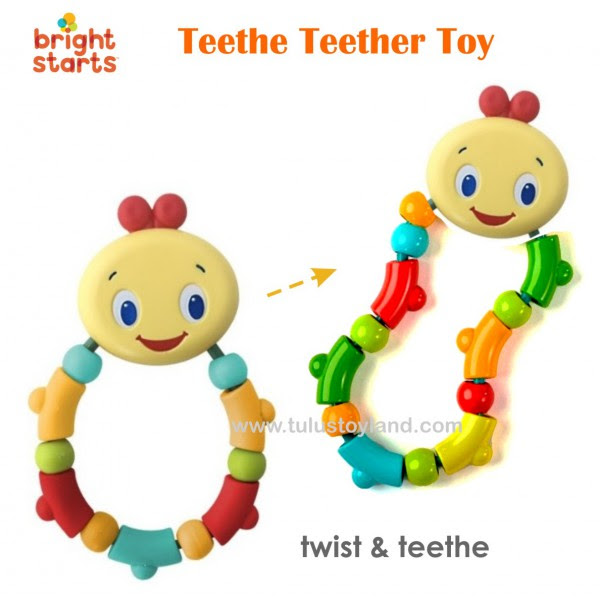 Bright Starts Twist Teethe Teether Toy Mainan Gigitan Bayi Bright Starts Twist Teethe Teether Toy Mainan Gigitan Bayi