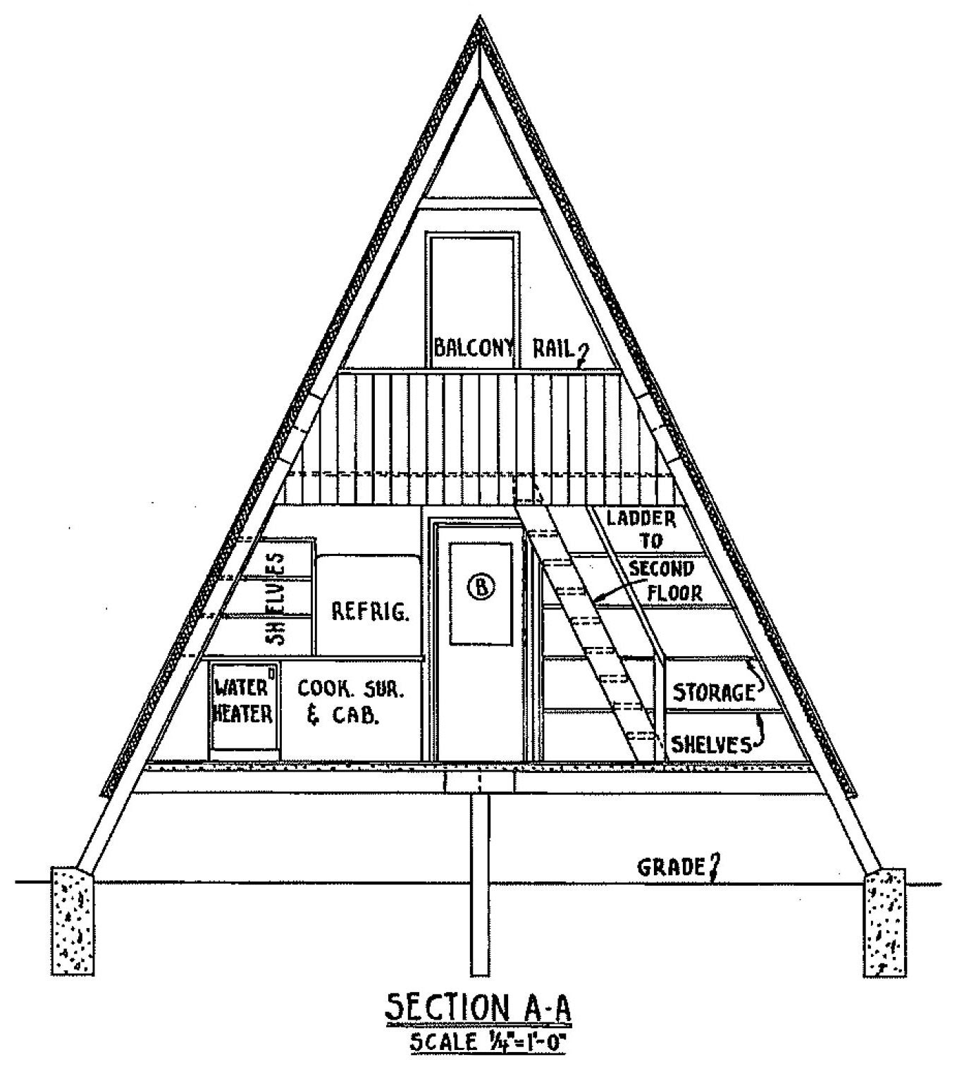 Free A Frame Cabin Plan with 3 Bedrooms Free A Frame Cabin Plan with 3 Bedrooms