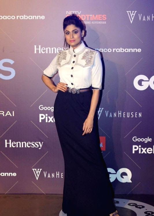 Indian Actress Shamita Shetty At Van Heusen GQ Fashion Nights 2017