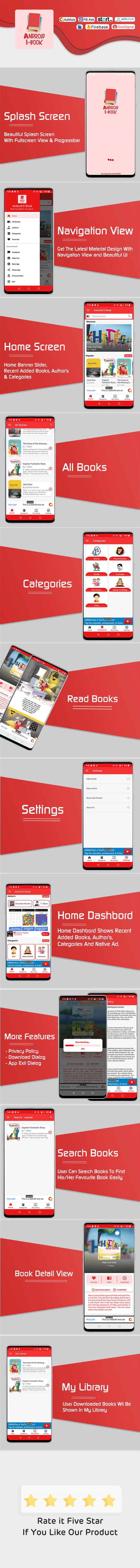 Android EBook App (Books App, PDF, Read Books Online, Download Books) - 1