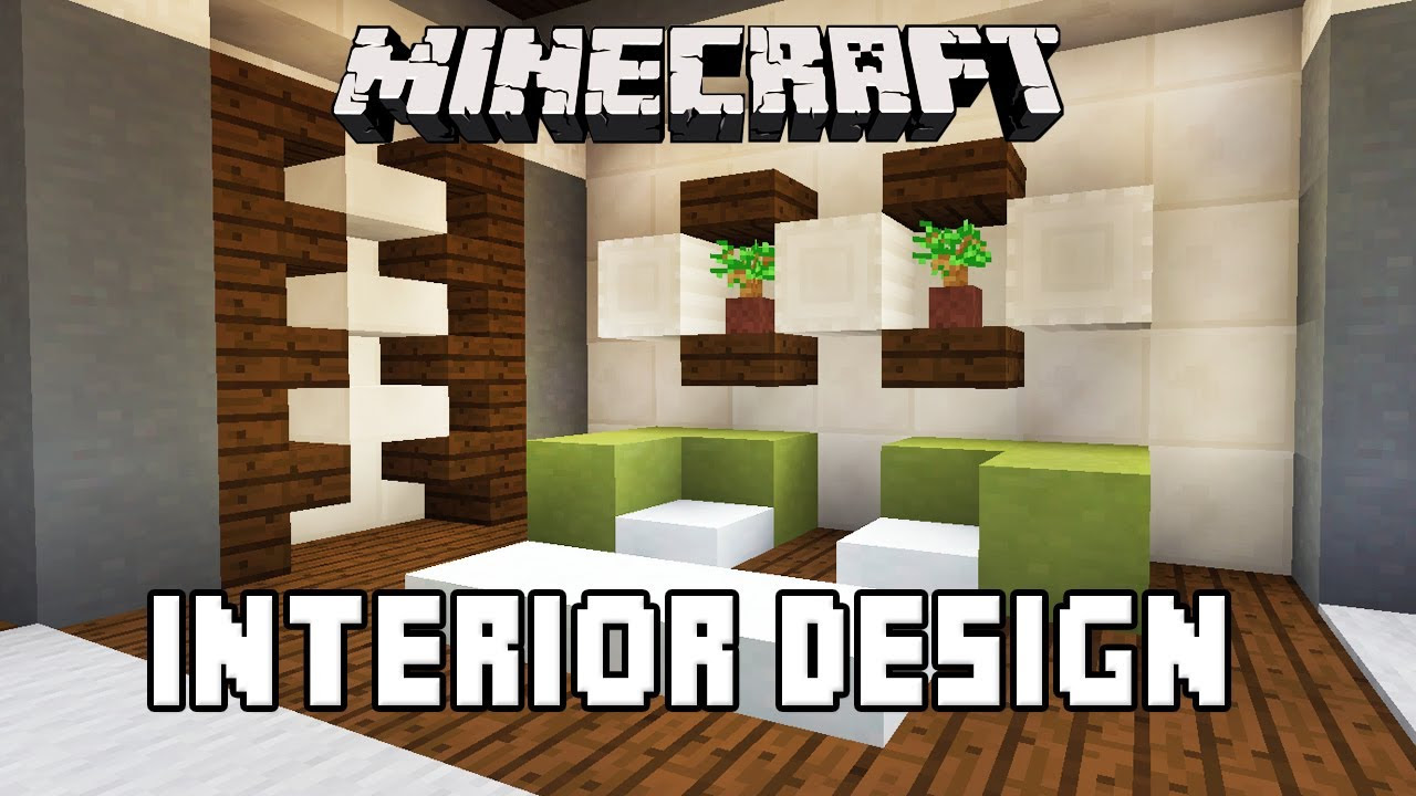 minecraft tutorial: bathroom and furniture design ideas