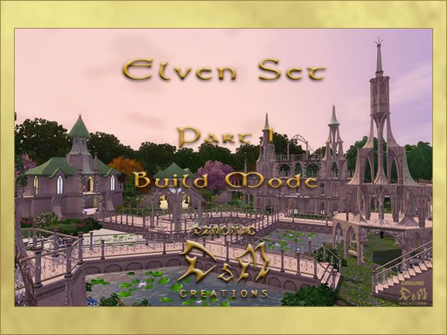 Elven Set. Part I: Build Mode. D&M Creations - Demonic. Sims 3.