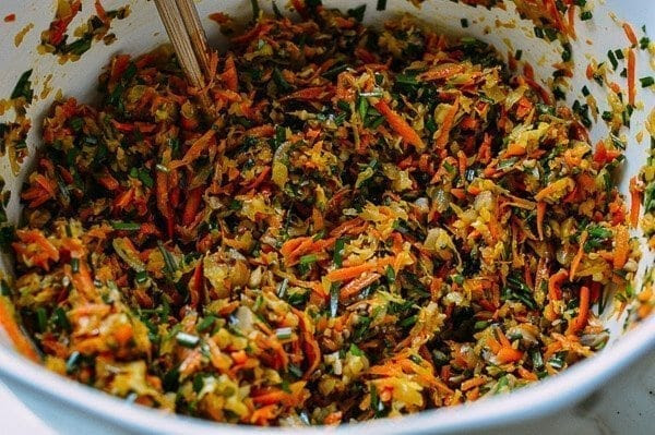 Vegetarian dumpling filling