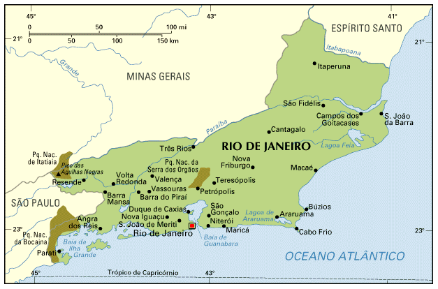 Mapa Do Rio De Janeiro