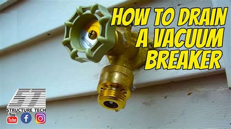 Uses include laundry tubs, utility sinks, boiler room and outside hose bibbs. How to drain a vacuum breaker - YouTube