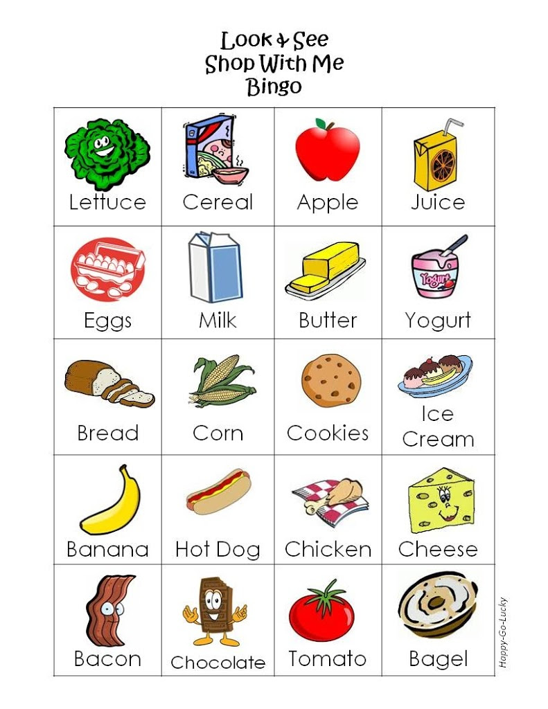 Free Printable Grocery Game - U Create