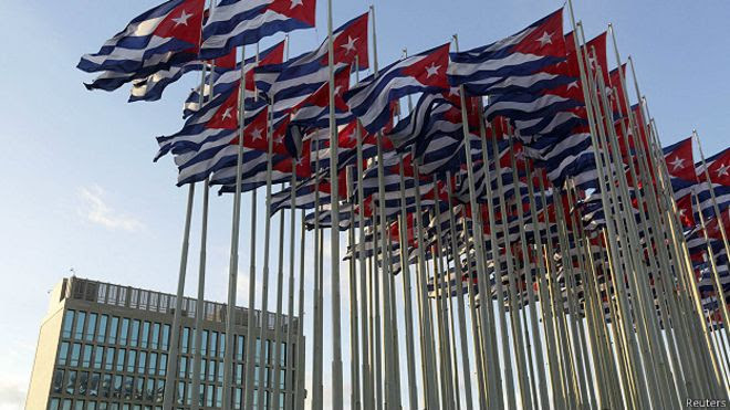 Bandeiras cubanas | Foto: Reuters
