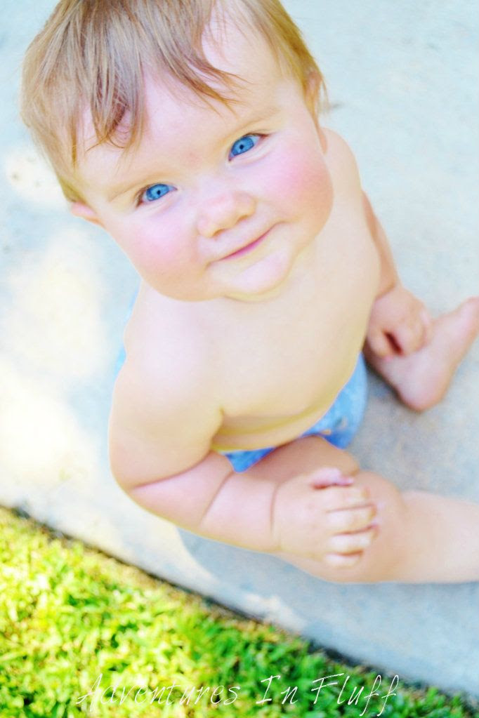My Little Guy's Blue Eyes and Smile