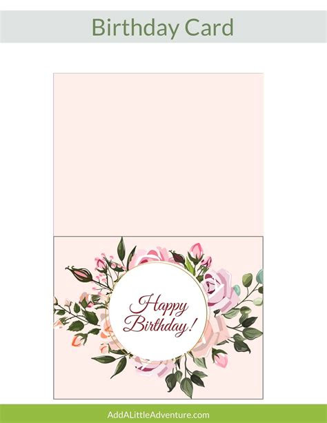  printable happy birthday cards add a little adventure