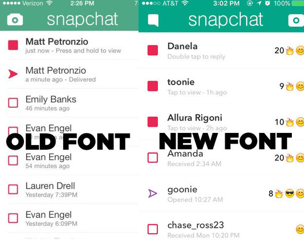 On Tuesday, Snapchat updated its iOS app with a brand spankin' new font.