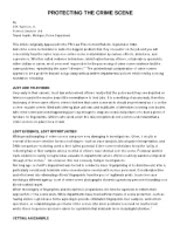 ProtectingCrimeScene WORKSHEET - FORENSIC WORKSHEET ...