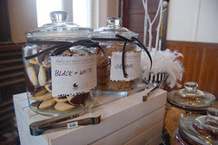 cookie bar feather and branch centerpiece