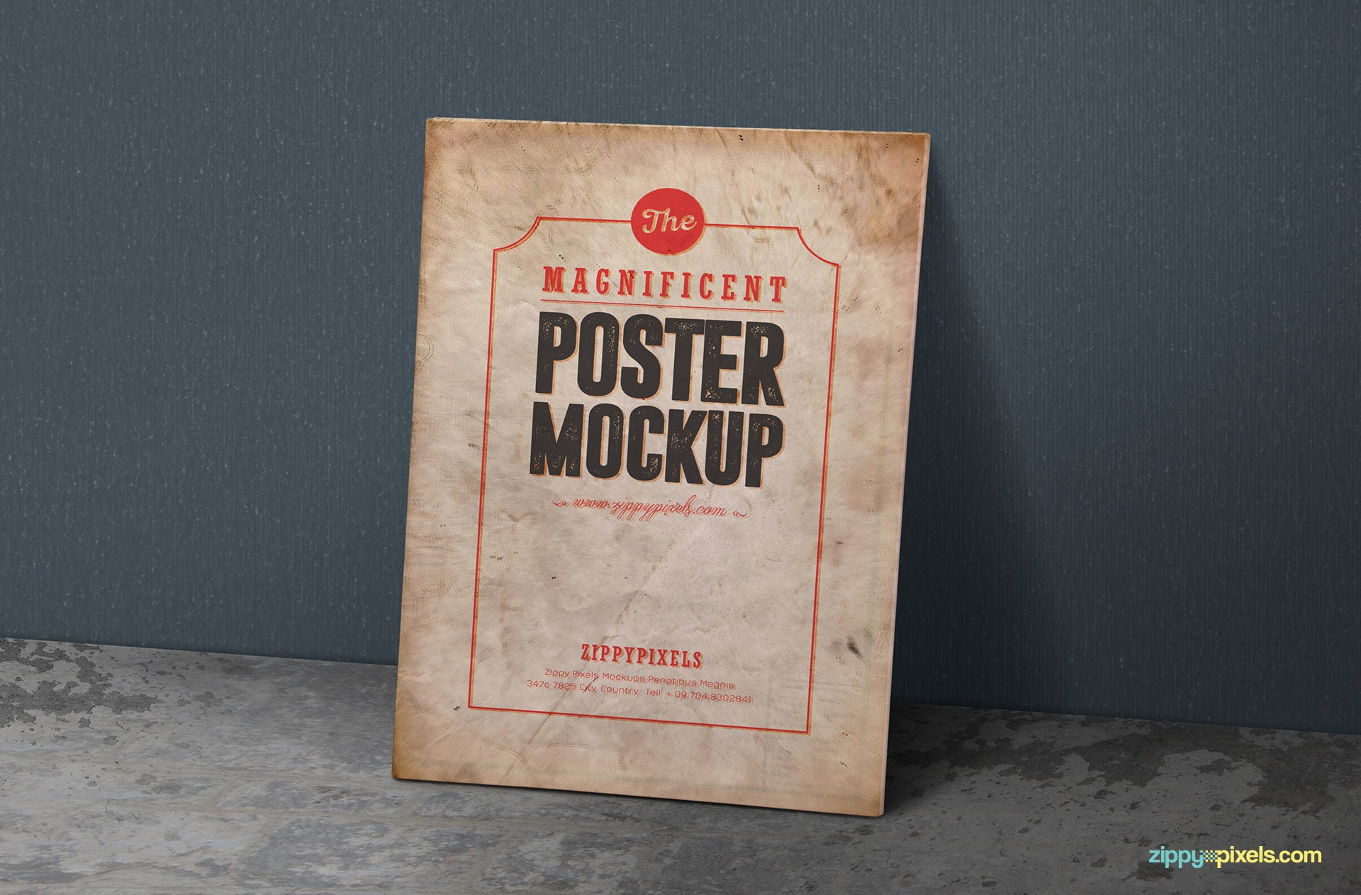 Download Free Poster Mockup PSDs | ZippyPixels