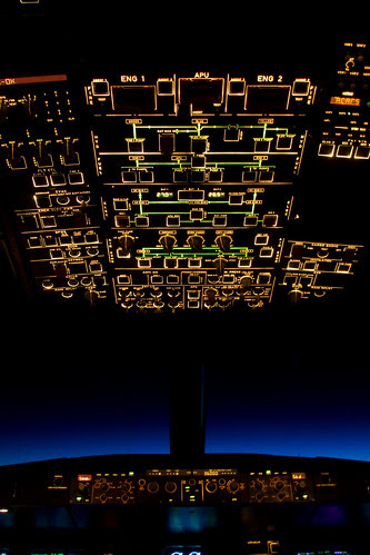 Overhead panel in the night