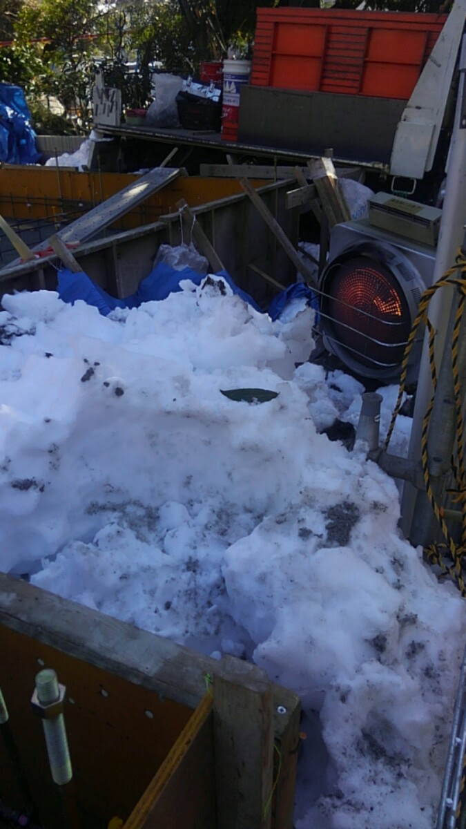 雪の日の対策 江中建設