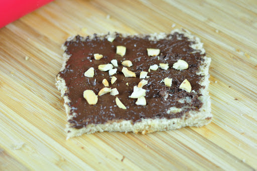 bread with chocolate filling