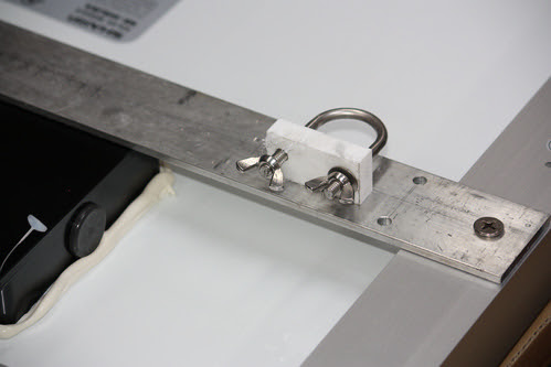 Solar panel spacer, u-bolt, wing nut
