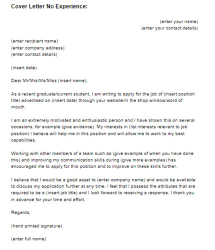 Case Worker Cover Letter No Experience | Mt Home Arts