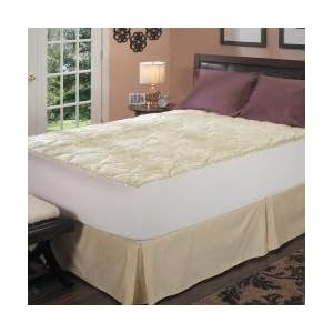 Amazon.com: Latex Foam Core Pillow Top Mattress Pad, Size King ...