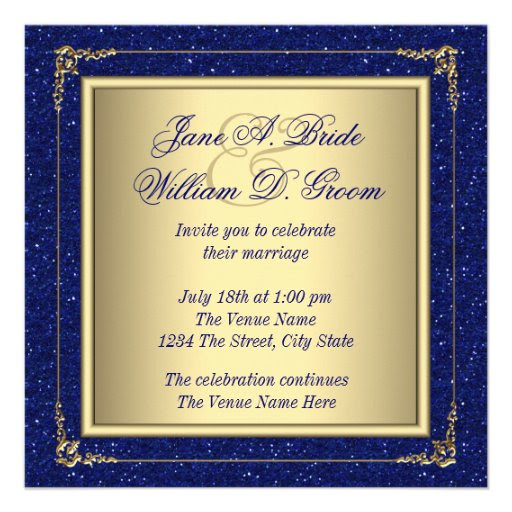 blue and gold invitations templates - Maggi.locustdesign.co