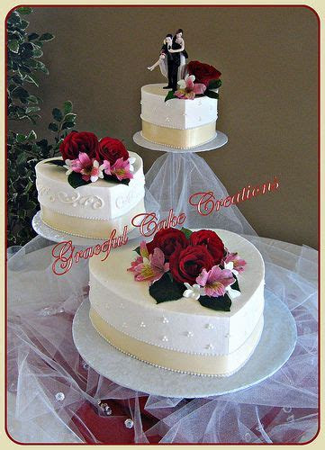 I made a large, 12″ square chocolate . Elegant Heart Shaped Wedding Cake | Wedding Cakes by