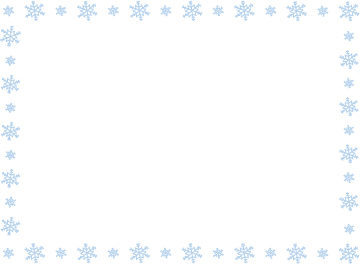 飾り枠 ライン 無料イラスト素材 冬