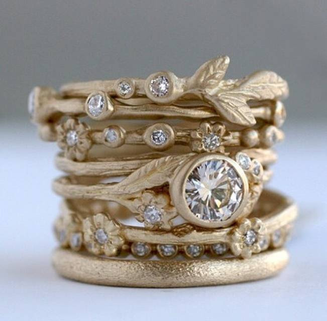 I offered him my sincere sympathy and i told him i couldn't imagine the pain of that decision. Stackable Engagement + Wedding Rings