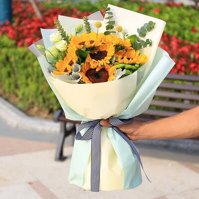 6朵向日葵花束 6朵向日葵花束多少钱 6朵向日葵花束寓意 贵阳流苏鲜花