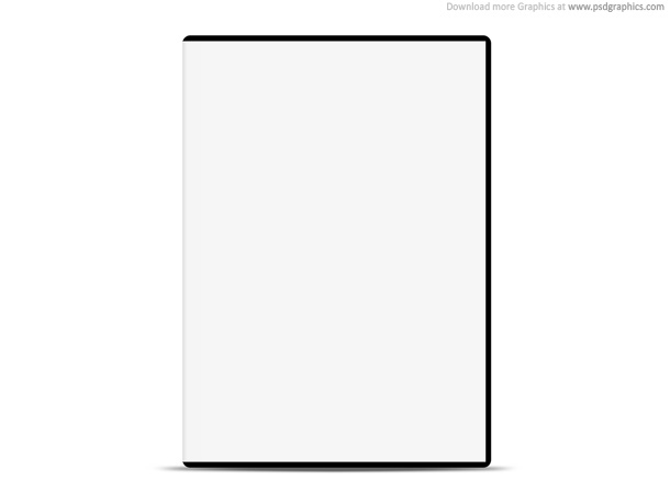 photoshop dvd cover template. PSD blank white DVD case