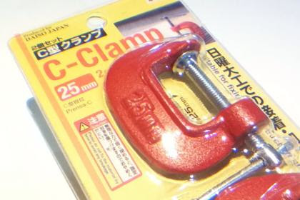 ダイソー C型クランプ 25mm 2p 1 締め付け 圧着保持する道具 ens Com