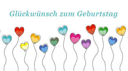 die allerbesten wünsche zum geburtstag