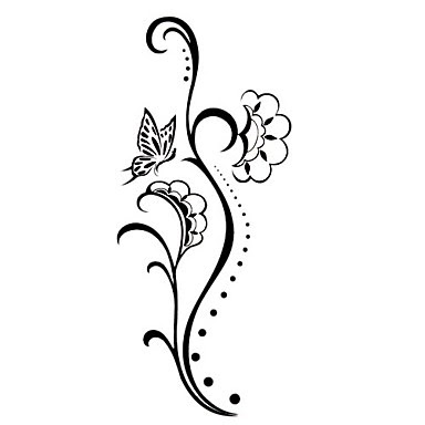  Gambar  Tato  Tribal Bunga  Cliparts co